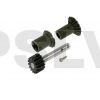 208381 - Front drive gear set and Pulley Shaft with Steel Gear (15T) Gaui X5